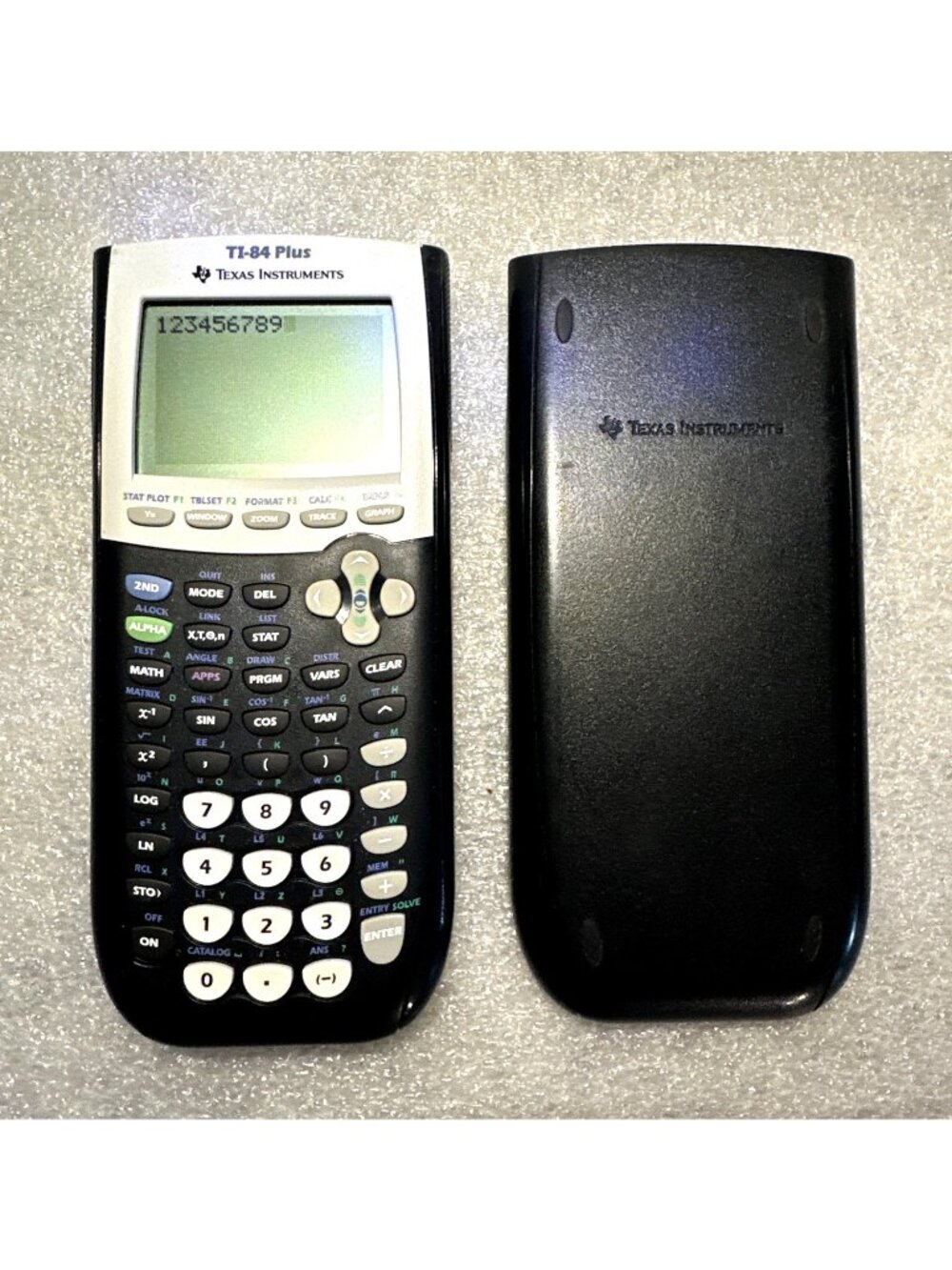 Texas Instruments TI-84 Plus Graphing Calculator Cover Tested Works Great Clean